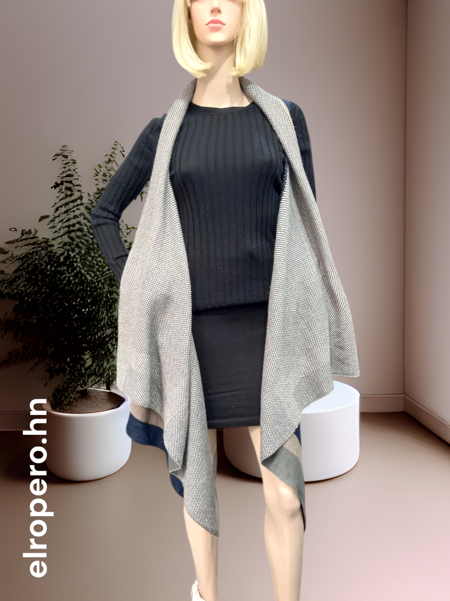 Chal de lana - CATHERINES - Talla ONE SIZE