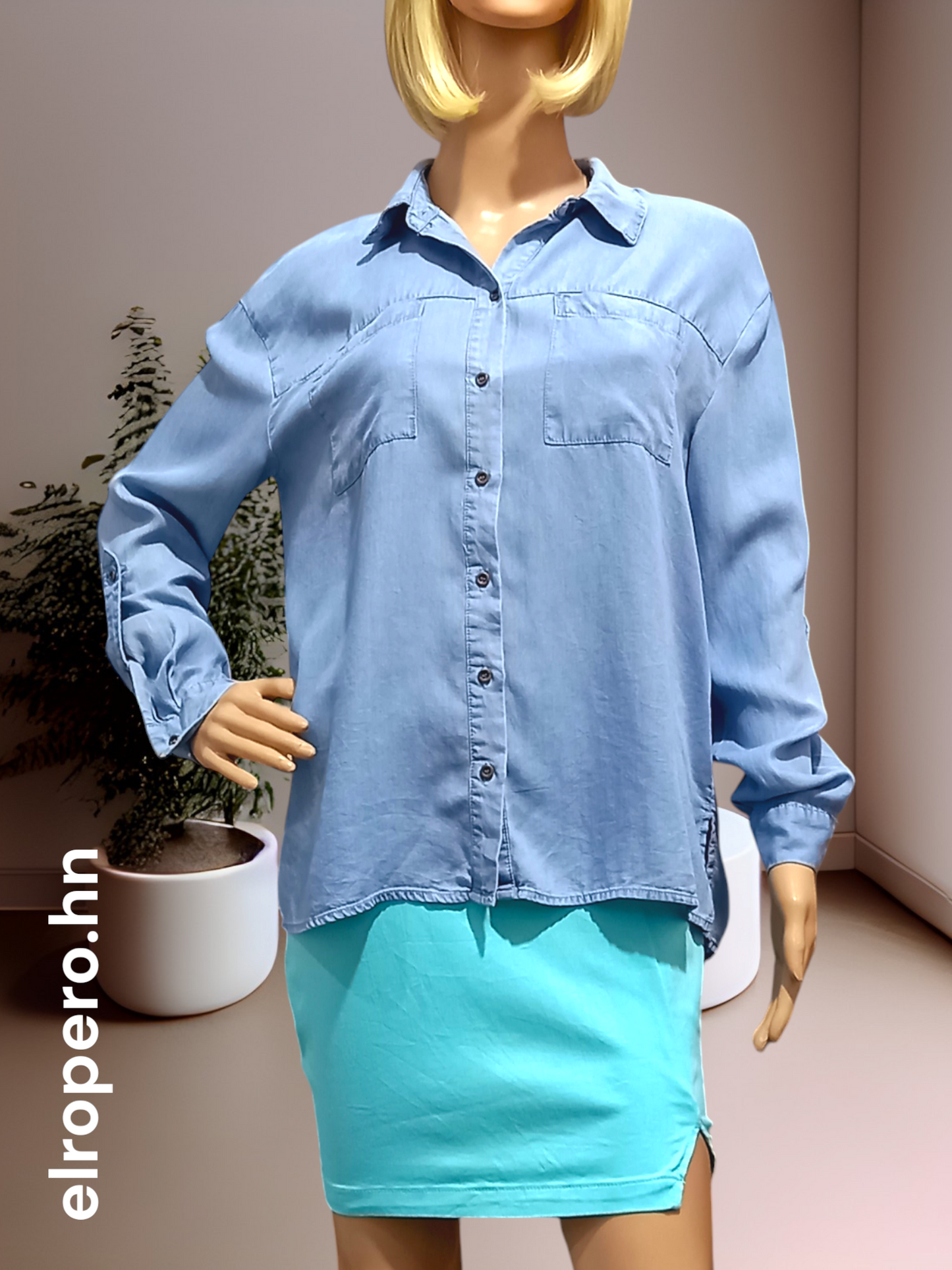 Blusa estilo Jean Vintage - JANE DELANCEY - Talla M*