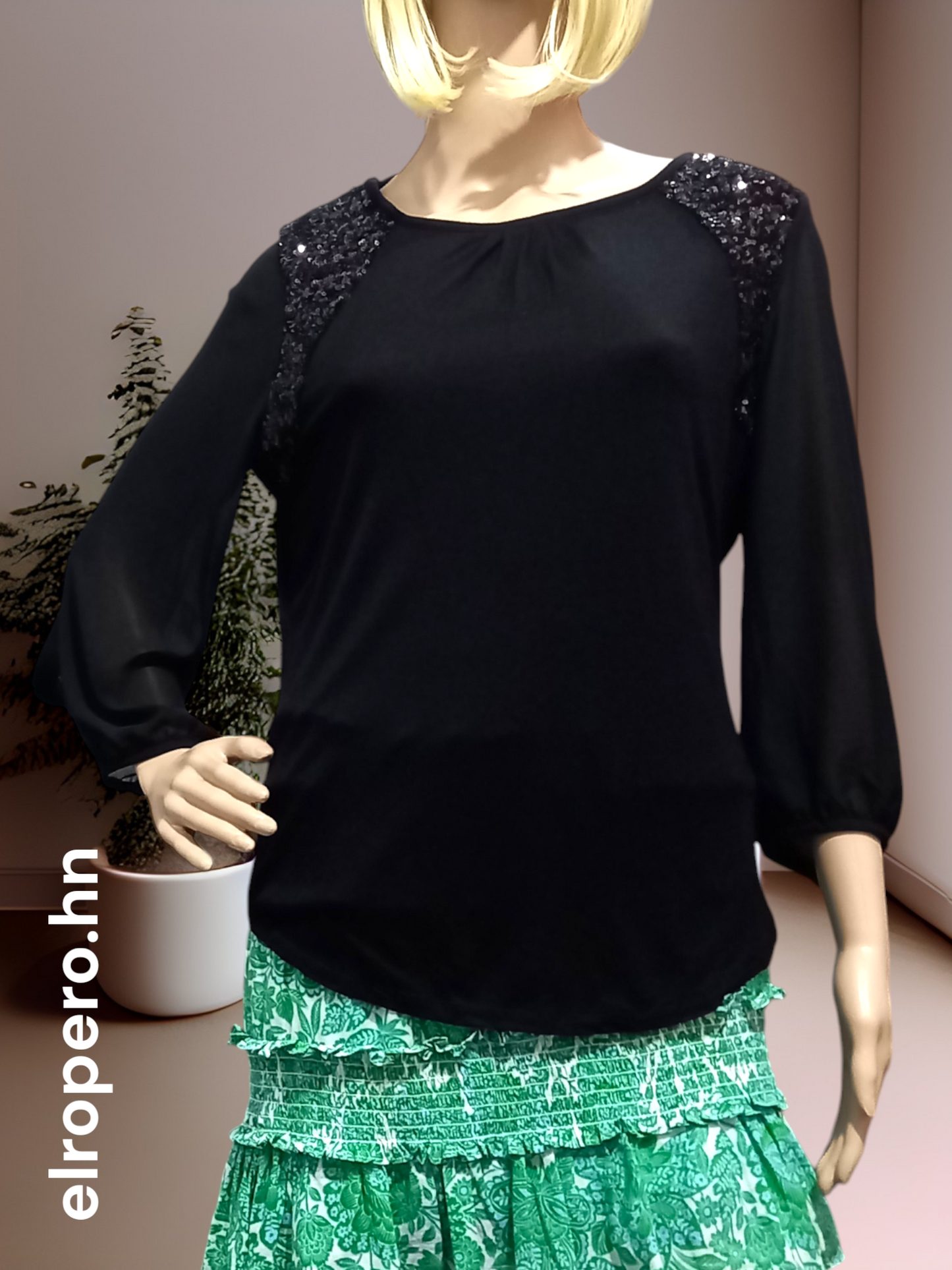 Blusa con brillo - FOREVER 21 - Talla S*