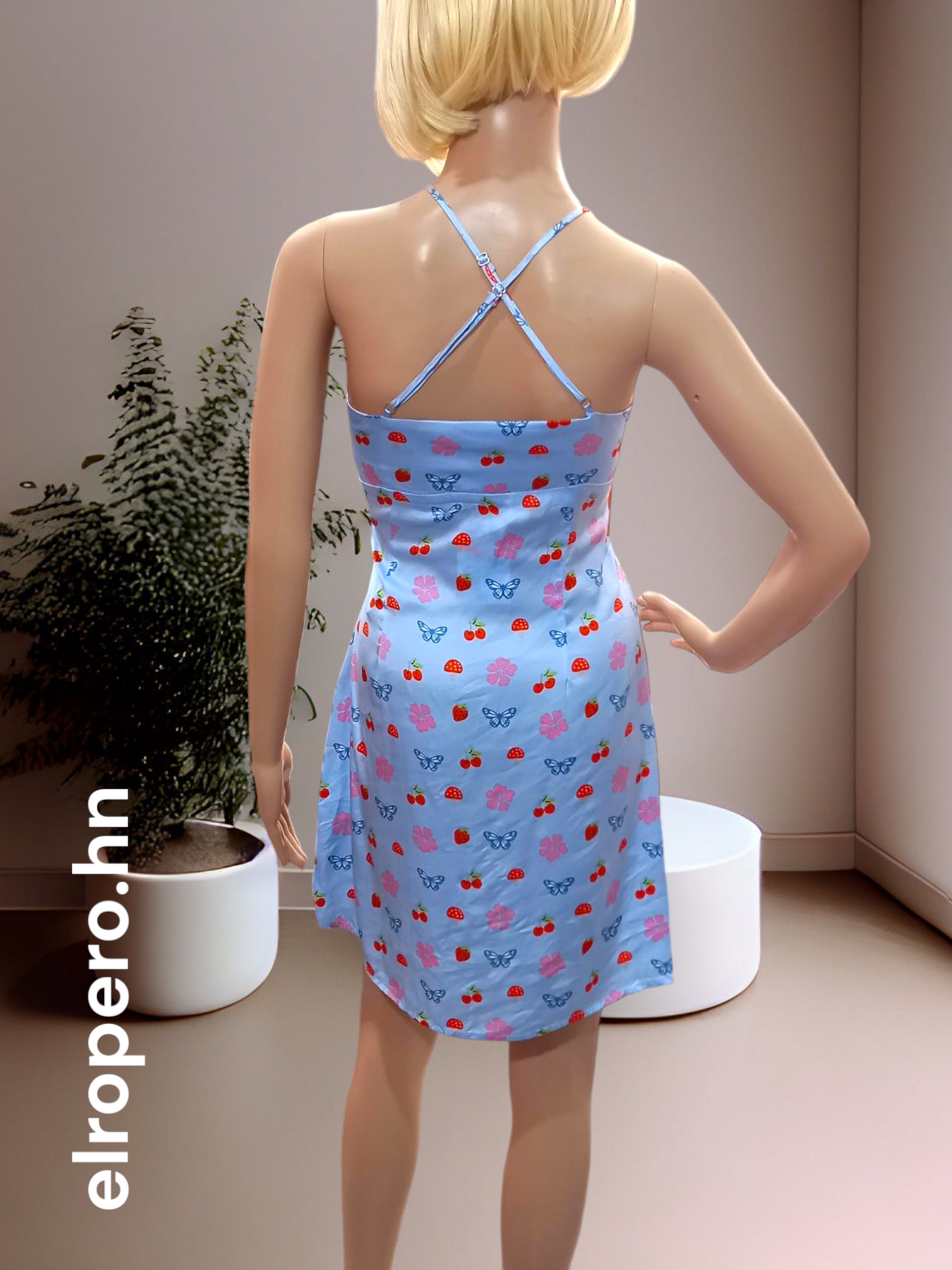 Vestido - FOREVER 21 (Fresas y Cerezas)- Talla S *