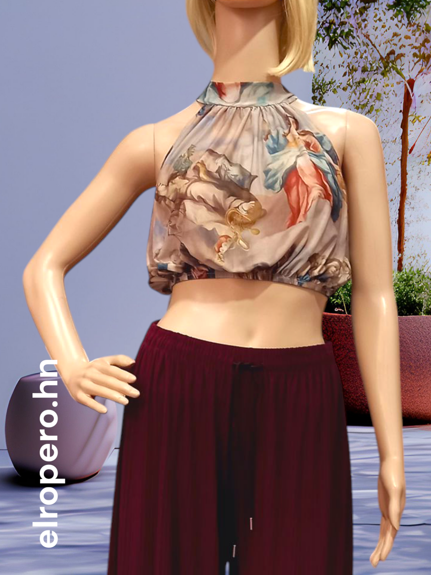 Blusa Crop Top - FASHION NOVA - Talla S *