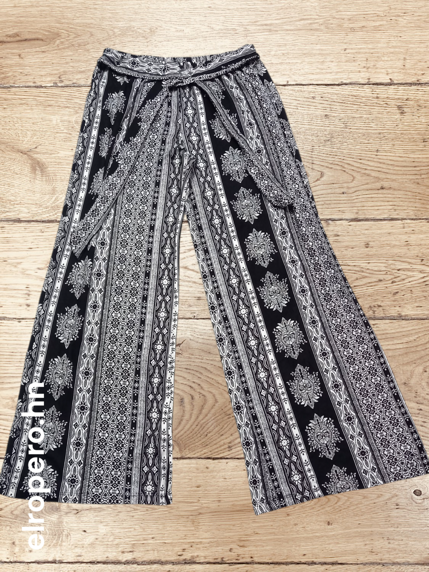 Pantalón Palazzo Estampado - Talla M