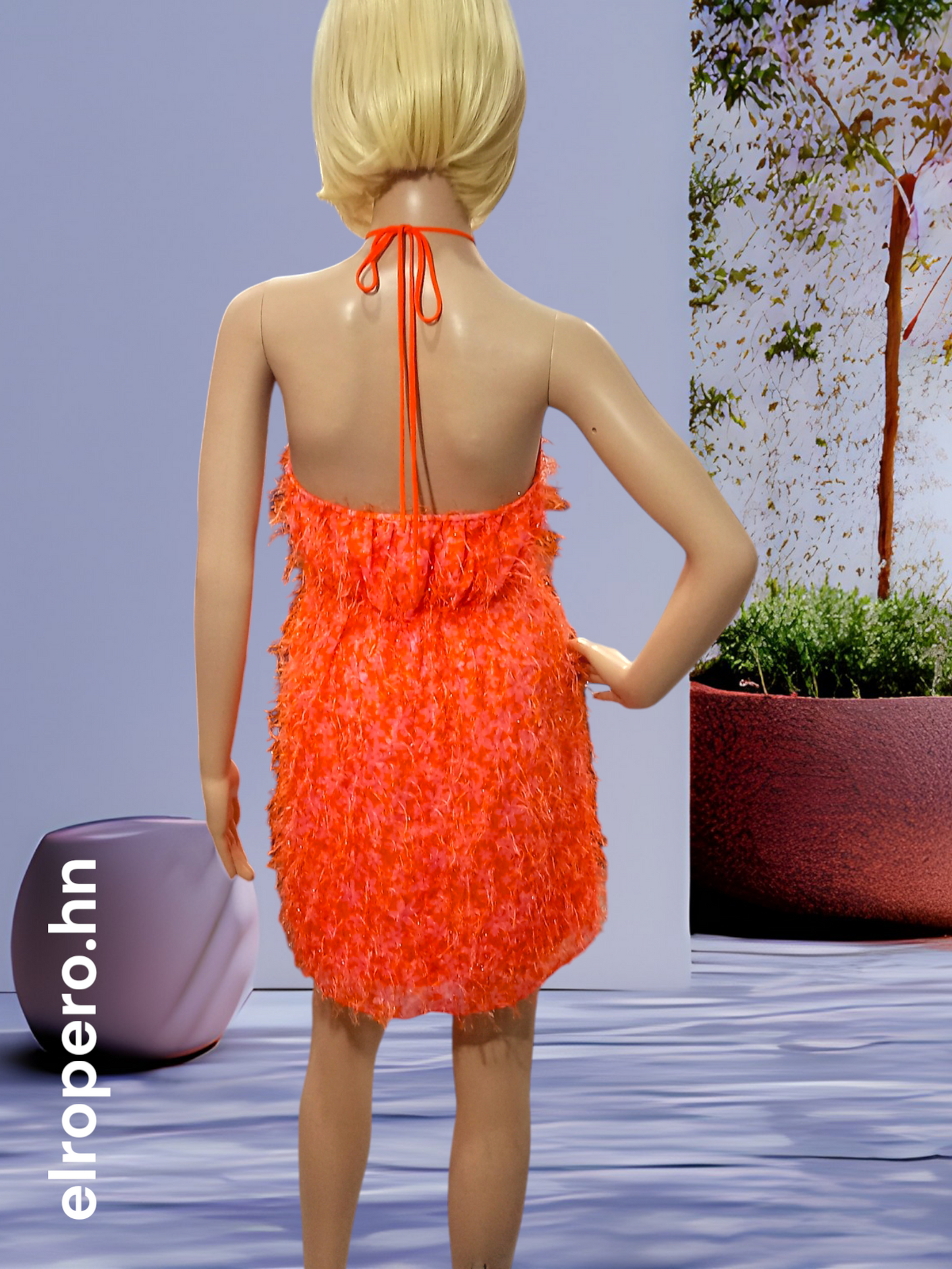 Vestido - WILD FABLE - Talla S (Tela con hilos colgantes)